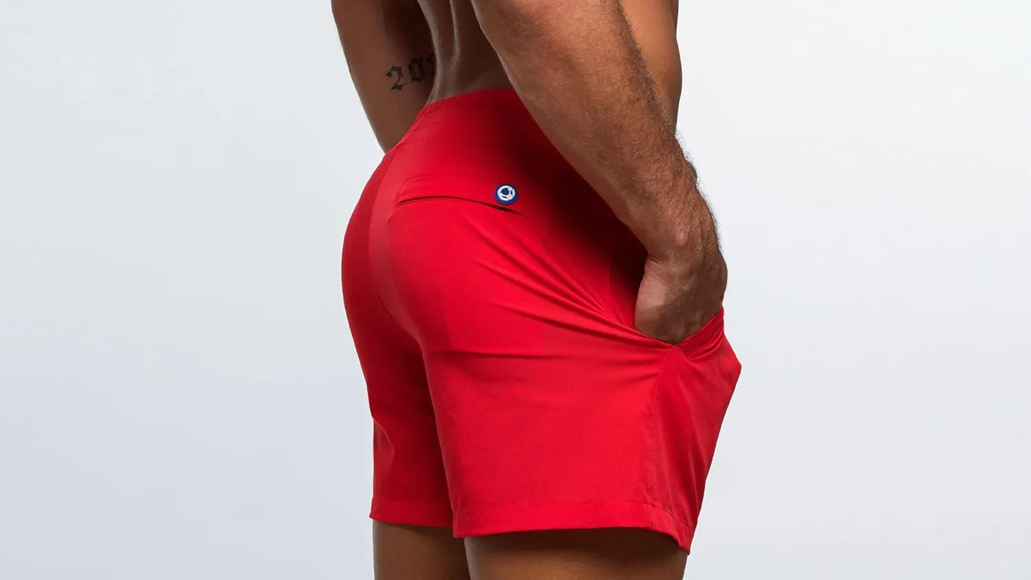 Rounderbum Mens Swimwear | Beach Shorts | Padded Technology | Quick Dry | Drawstring | Bathing Suits | Swim Shorts