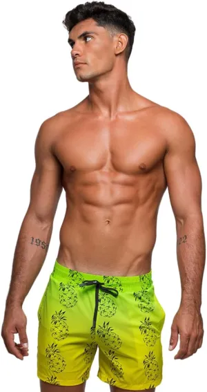 Rounderbum Mens Swimwear | Beach Shorts | Padded Technology | Quick Dry | Drawstring | Bathing Suits | Swim Shorts