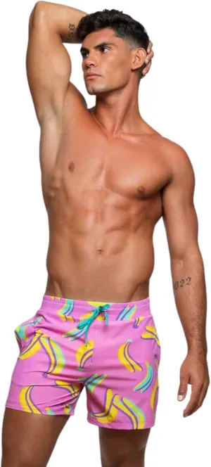 Rounderbum Mens Swimwear | Beach Shorts | Padded Technology | Quick Dry | Drawstring | Bathing Suits | Swim Shorts