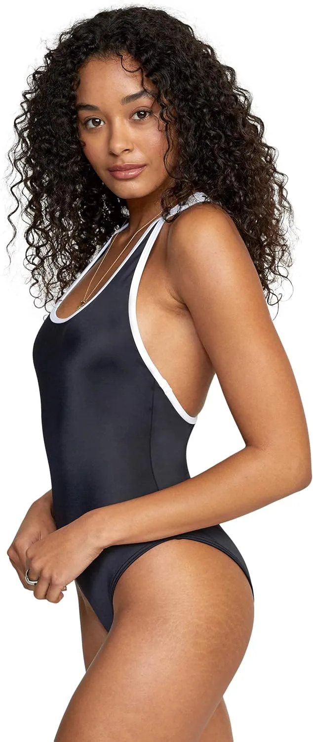 RVCA Women's Standard Cheeky One Piece Swimsuit