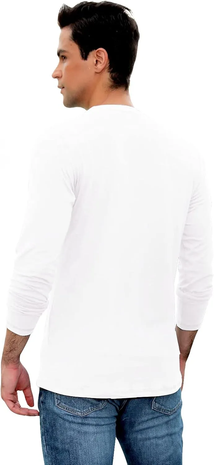 Sailwind Mens Henley Long Sleeve T-Shirt Cotton Casual Shirt
