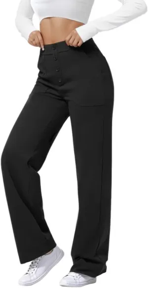 SEMARO High Waisted Casual Pants for Women Business Dress Work Office Stretchy Pants with Pockets