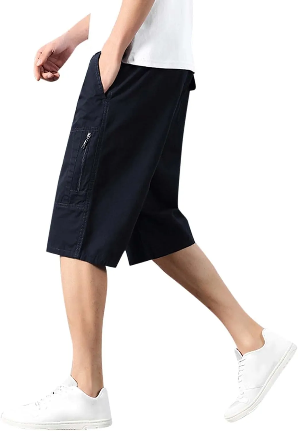 Shorts Men Cargo Mens Cargo Hiking Shorts Outdoor Golf Shorts with Multi Zipper Pockets for Camping Fishing Pants