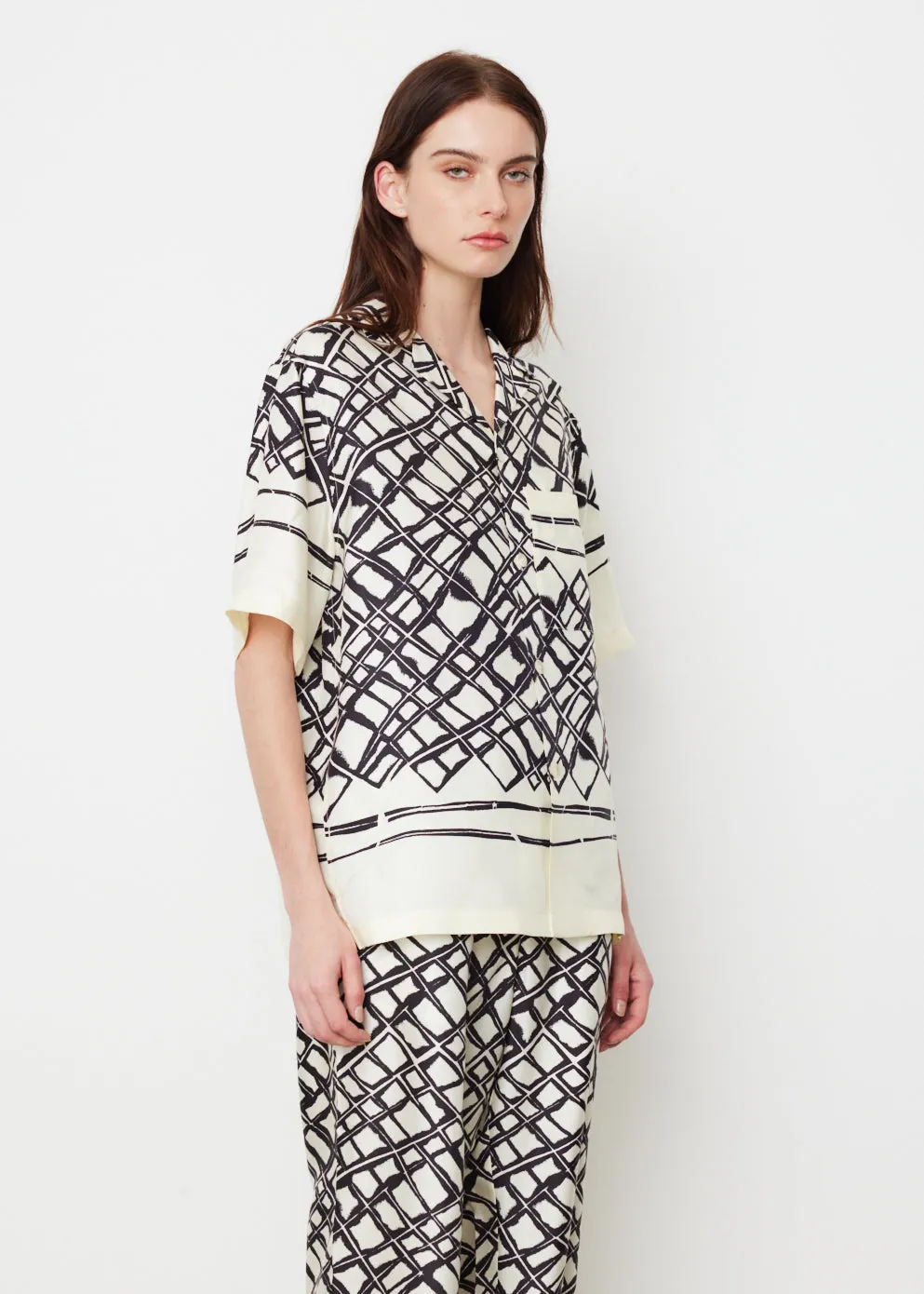 Silk Labrynth Shirt
