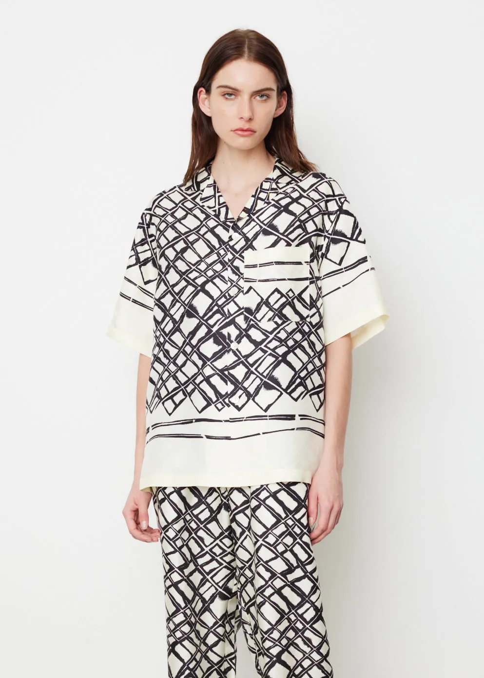 Silk Labrynth Shirt