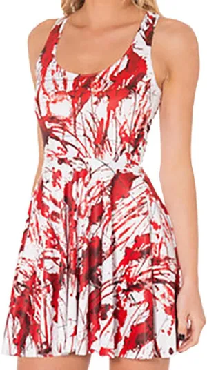 Sister Amy Women's Printed Elastic Sleeveless Breathable Camisole Skater Dress