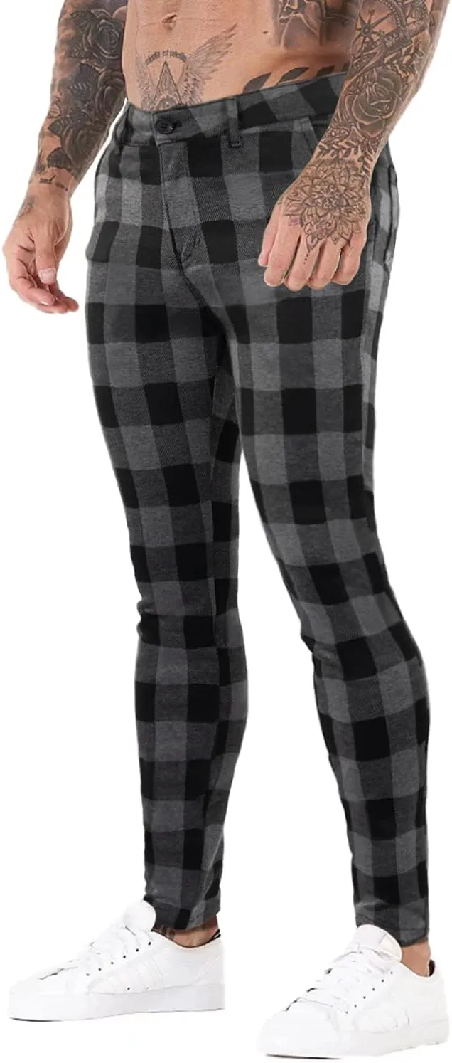 smawell Mens Chinos Skinny Pants Slim Fit Stretch Casual Dress Pants