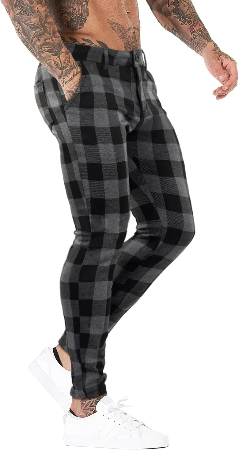 smawell Mens Chinos Skinny Pants Slim Fit Stretch Casual Dress Pants