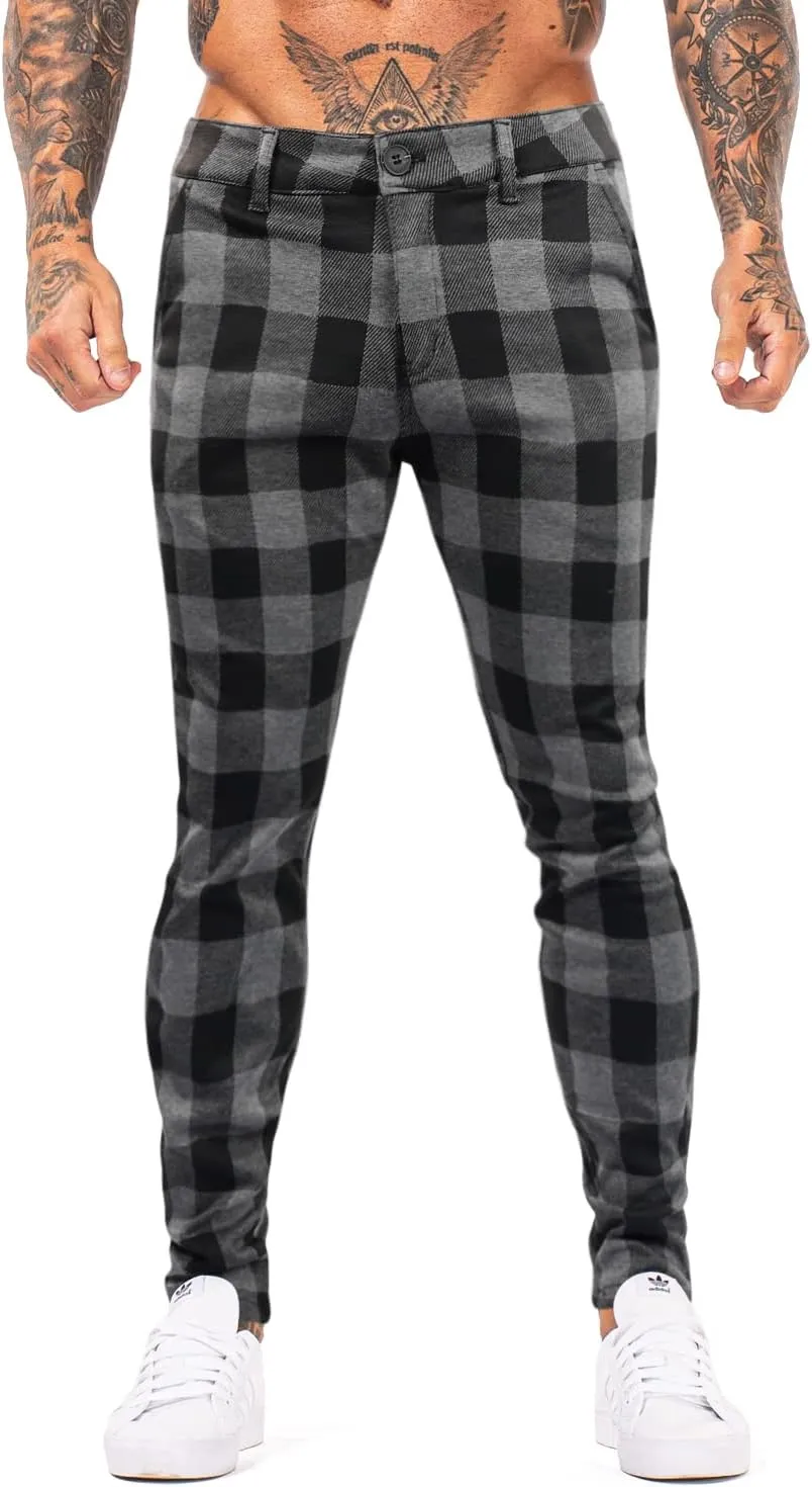 smawell Mens Chinos Skinny Pants Slim Fit Stretch Casual Dress Pants