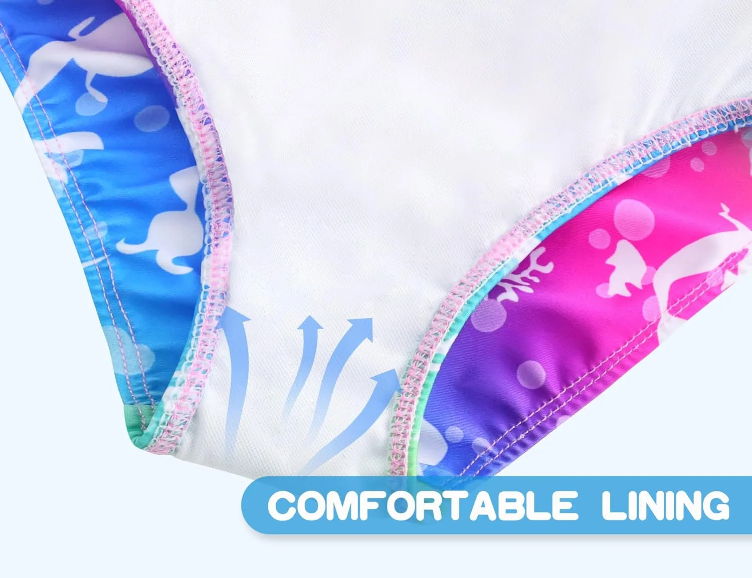 Snowheart Girls Swimsuit One Piece Bathing Suit Kids Quick Dry Shoudler Ruffle Floral Swimwear for 3-12 Years Old