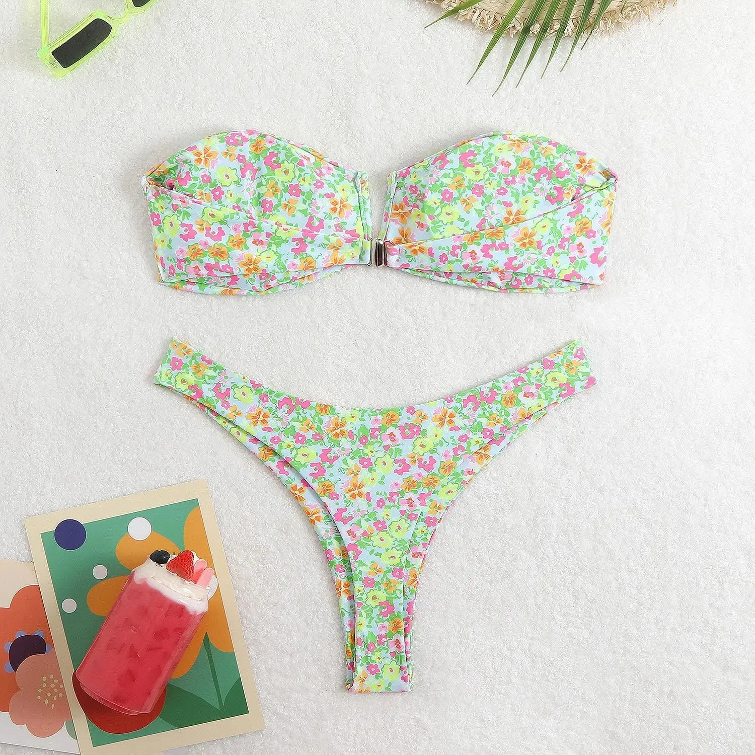 So Cal Floral Strapless