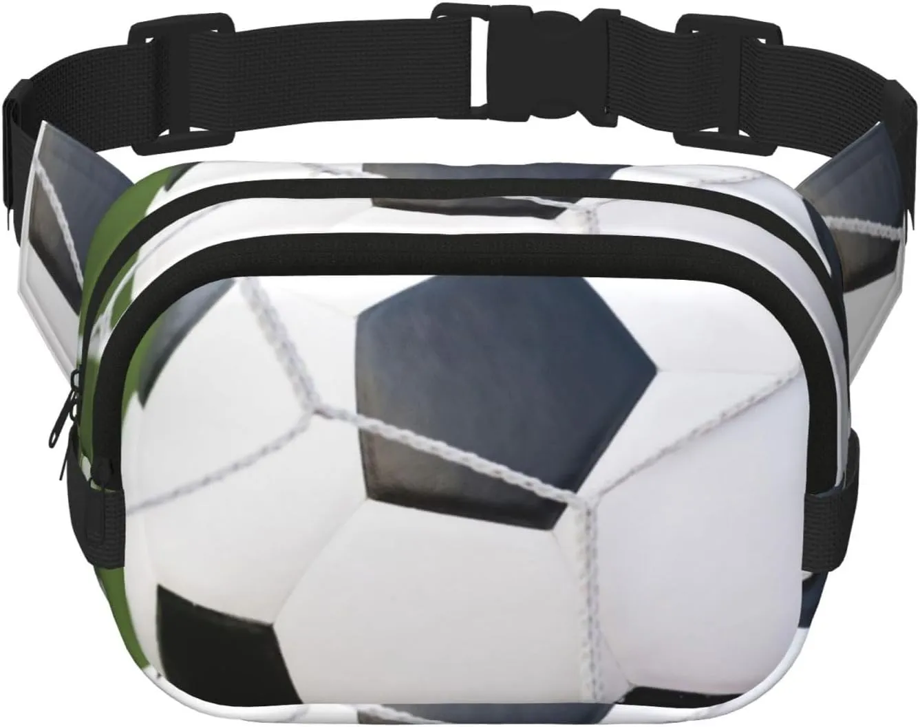 Soccer Ball Print Crossbody Waist Bag, Adjustable Everywhere Fanny Packs for Men&Women/Traveling/Outdoors/Hiking