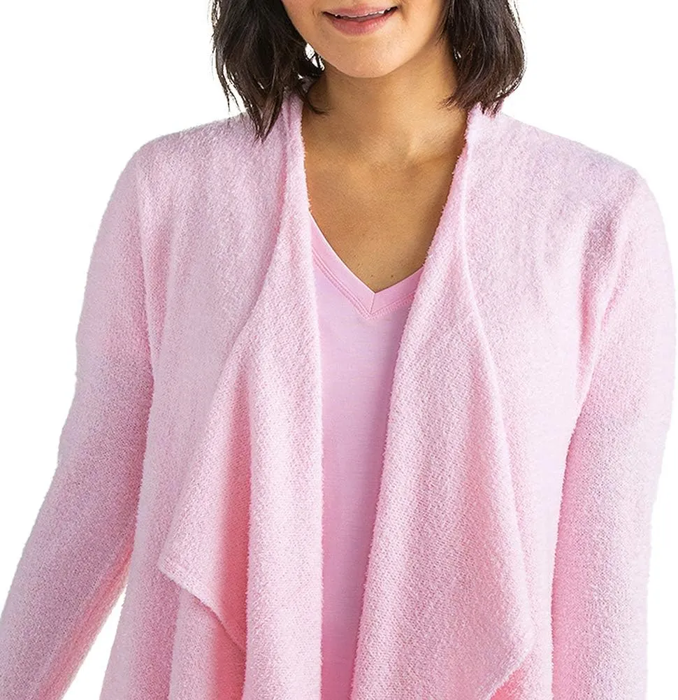Softies Women's Cozy Cloud Cardigan with Bracelet Thumb Holes