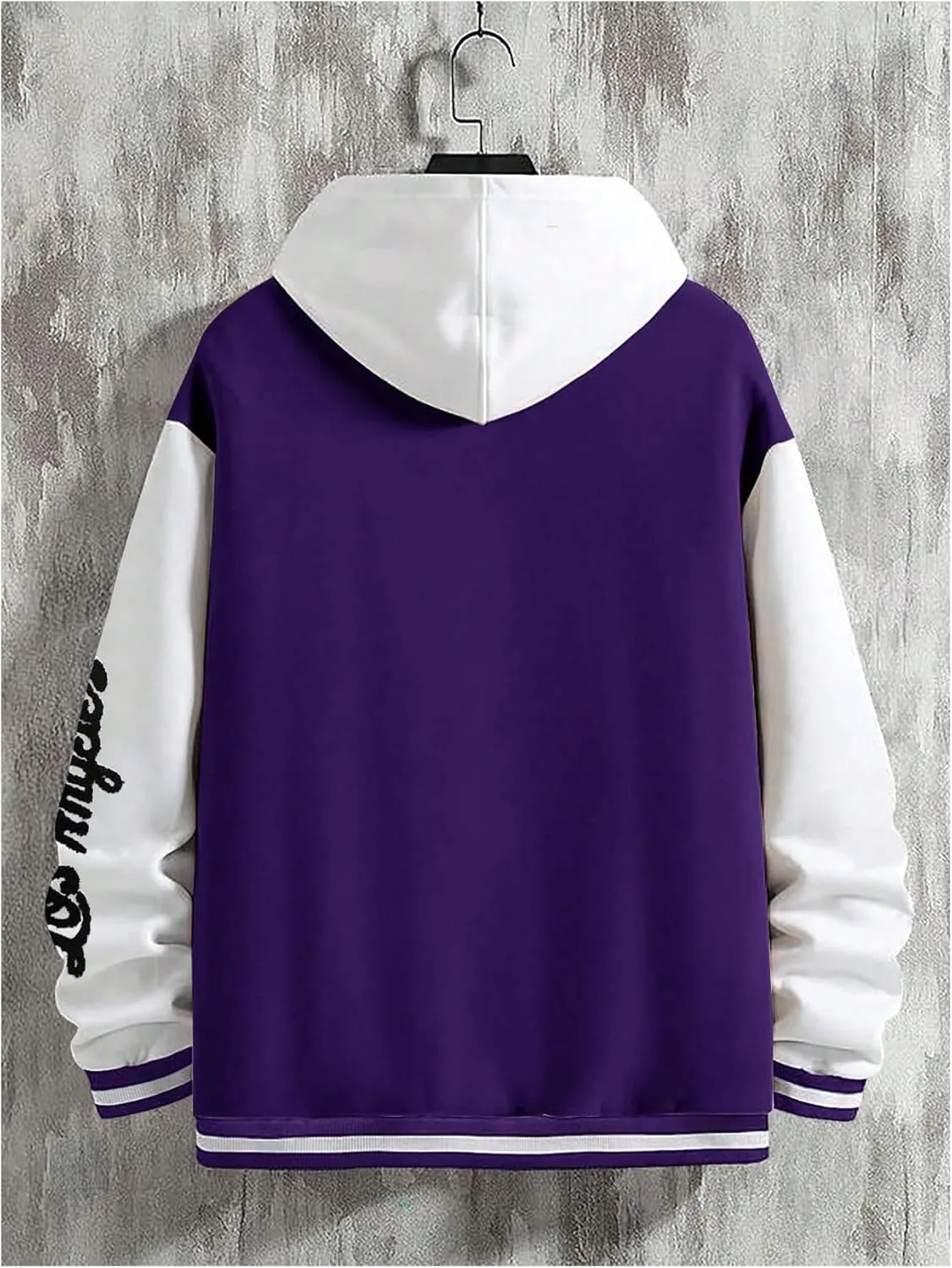 SOLY HUX Men's Varsity Jacket Letterman Bomber Jackets Color Block Long Sleeve Baseball Lightweight Coat