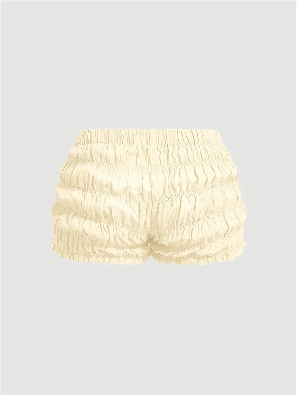 SOLY HUX Women's Ruffle Shorts Y2k Lace Lolita Bloomers Elastic Waist Frill Bottoms Micro Boyshorts