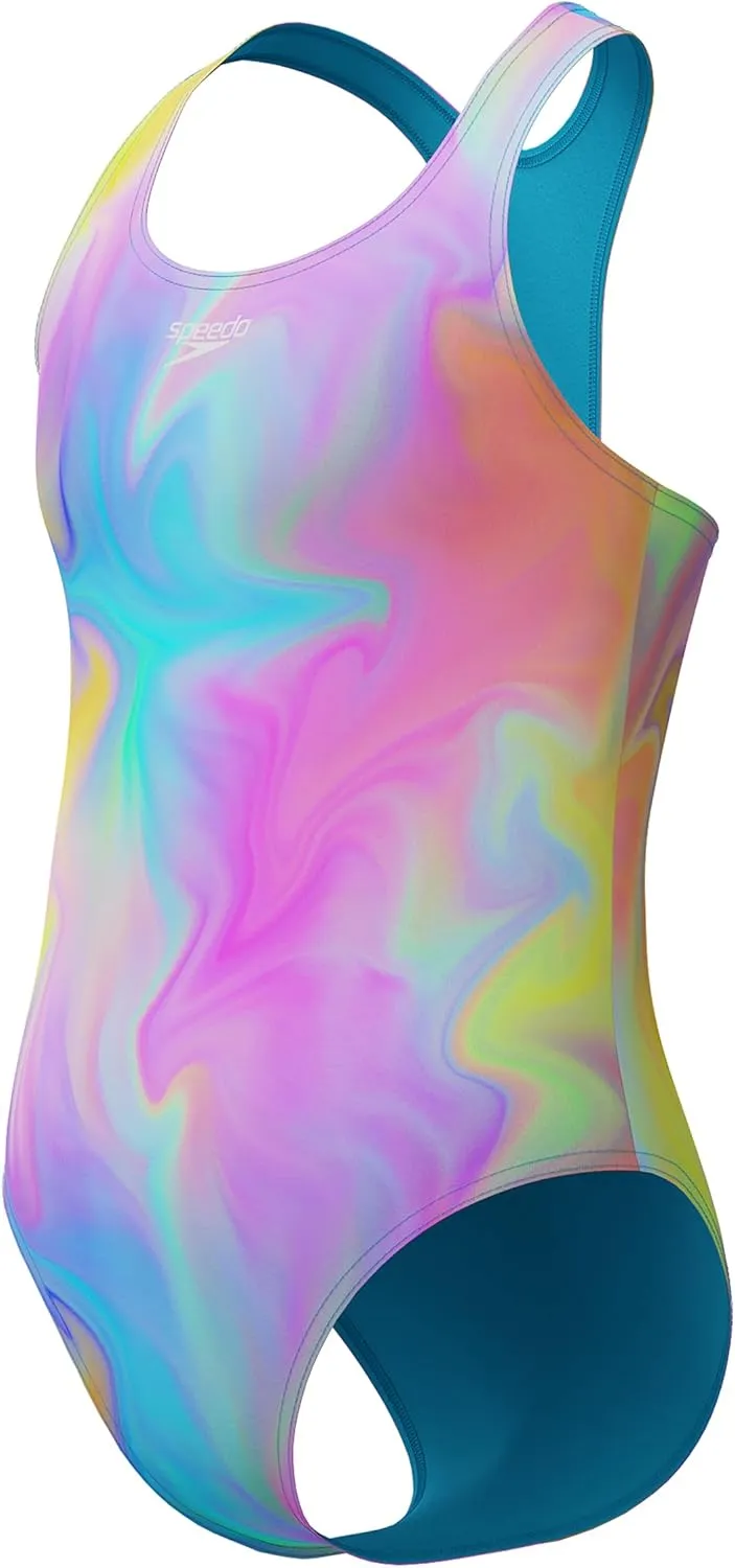 Speedo Girls' Swimsuit One Piece Closed Racerback