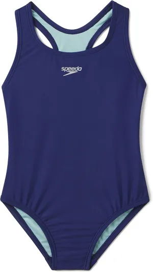 Speedo Girls' Swimsuit One Piece Closed Racerback