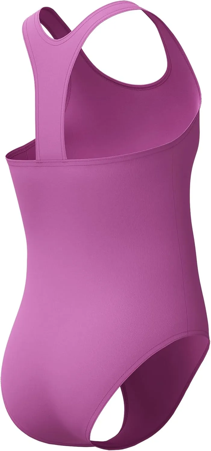 Speedo Girls' Swimsuit One Piece Closed Racerback