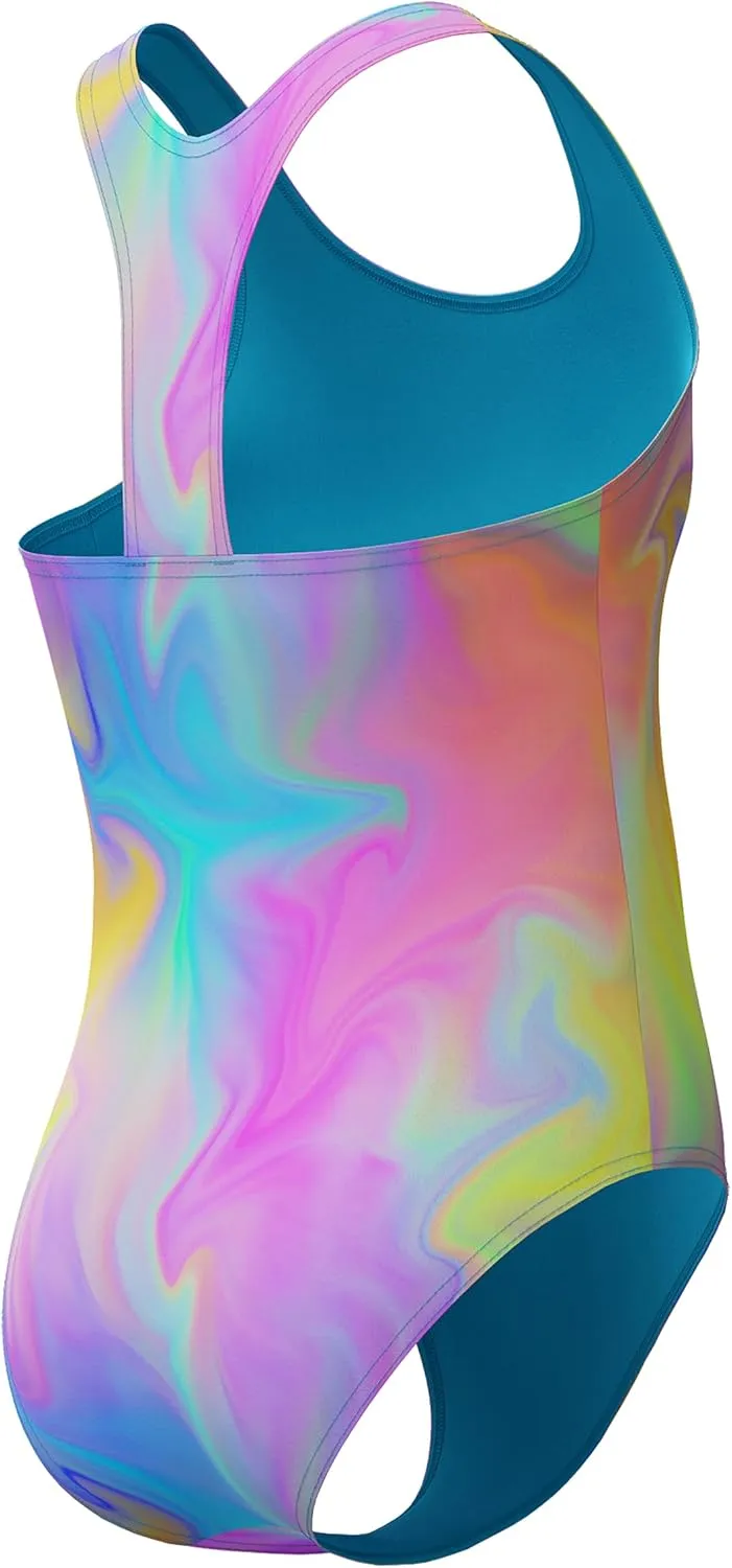 Speedo Girls' Swimsuit One Piece Closed Racerback