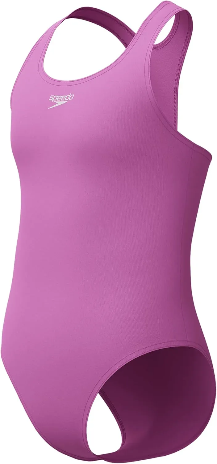 Speedo Girls' Swimsuit One Piece Closed Racerback