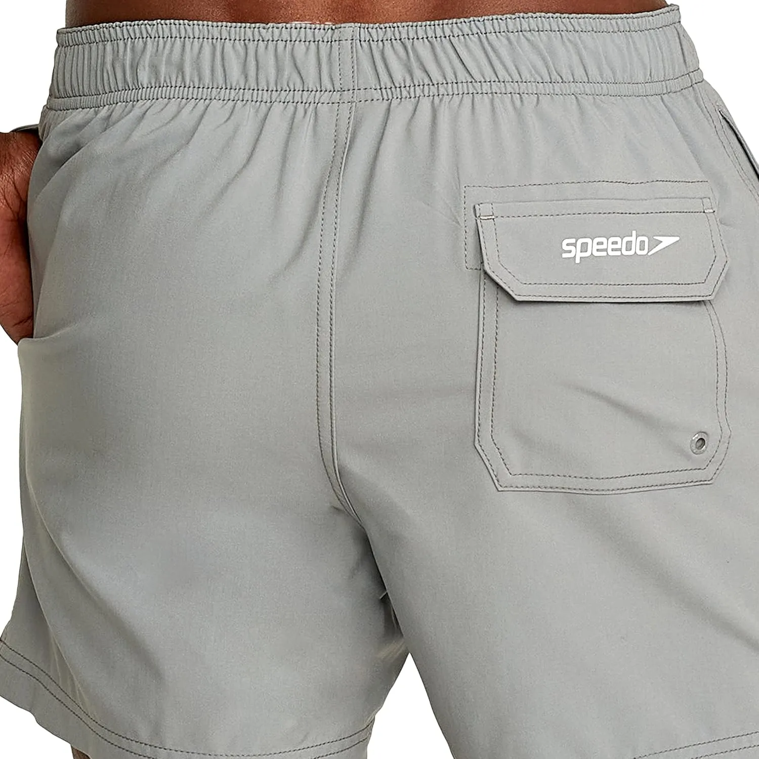 Speedo Men's Swim Trunk Knee Length Volley Comfort Liner Solid