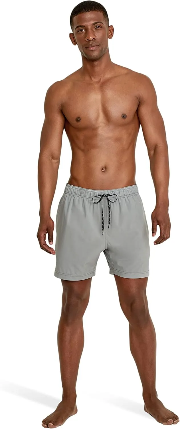 Speedo Men's Swim Trunk Knee Length Volley Comfort Liner Solid