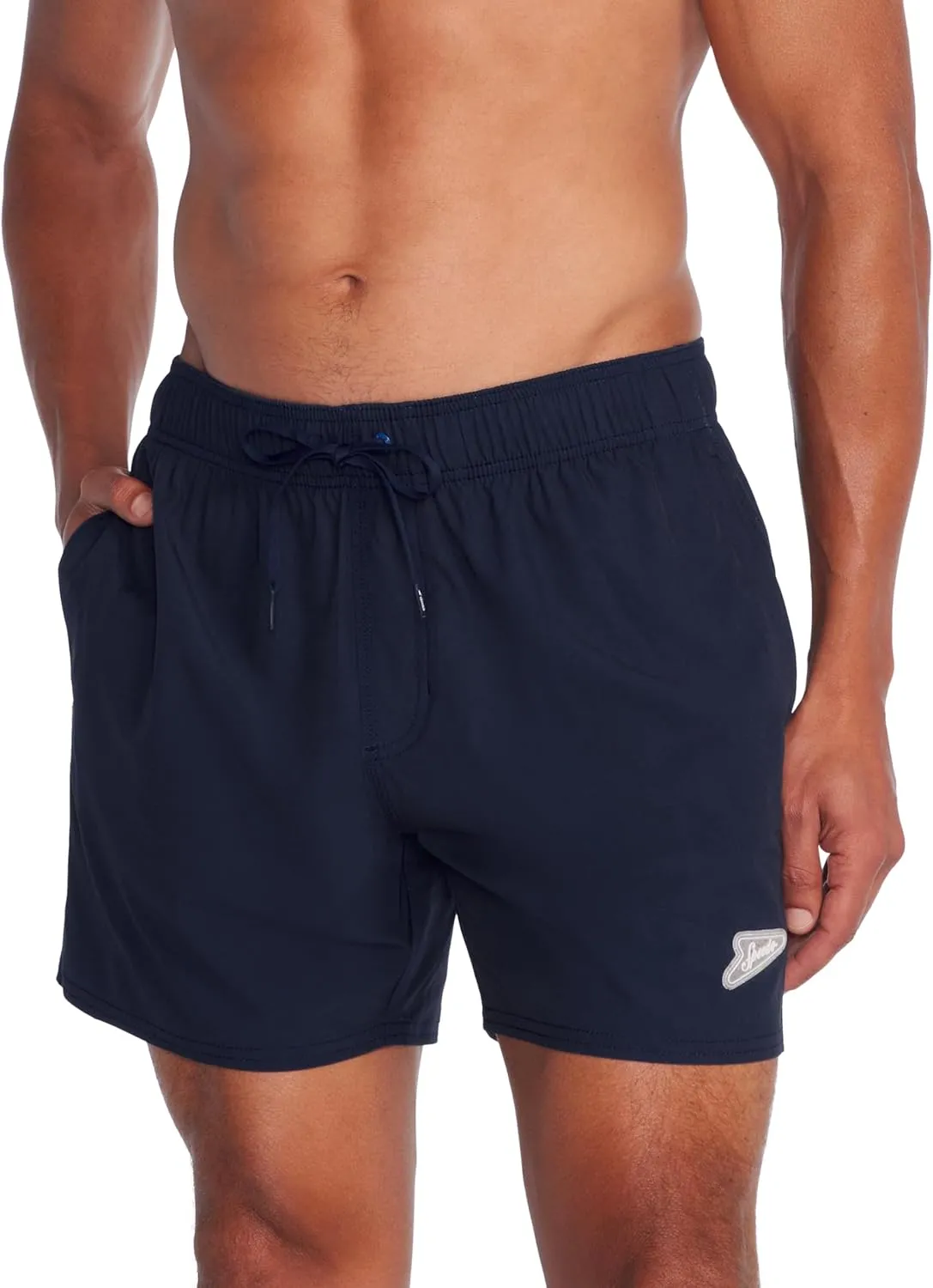 Speedo Men's Swim Trunk Knee Length Volley Comfort Liner Solid