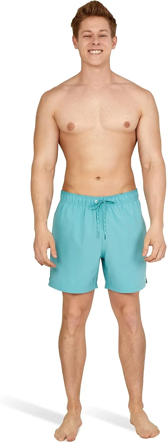 Speedo Men's Swim Trunk Knee Length Volley Comfort Liner Solid
