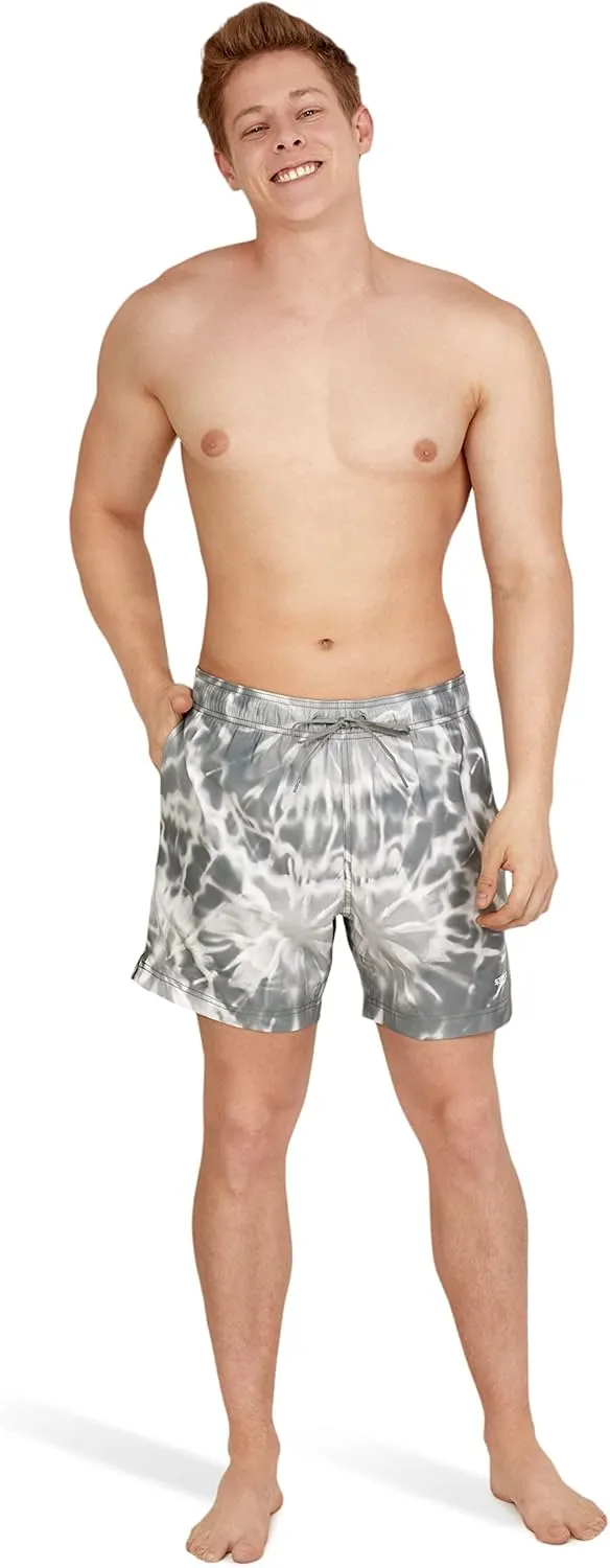 Speedo Men's Swim Trunk Short Length Redondo Comfort Liner Print