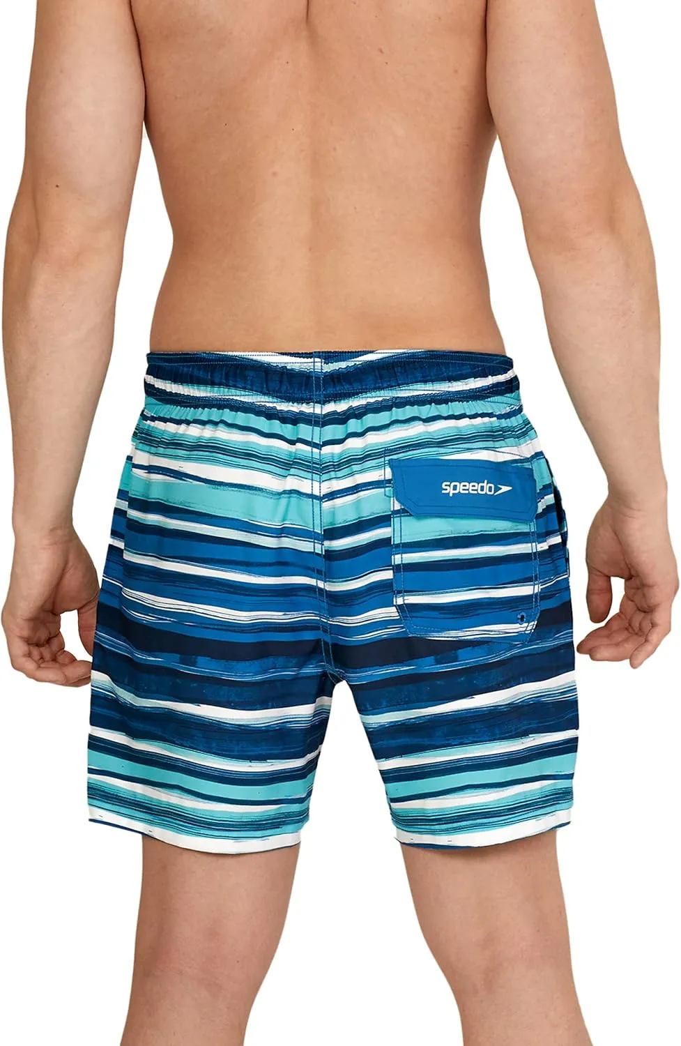 Speedo Men's Swim Trunk Short Length Redondo Comfort Liner Print