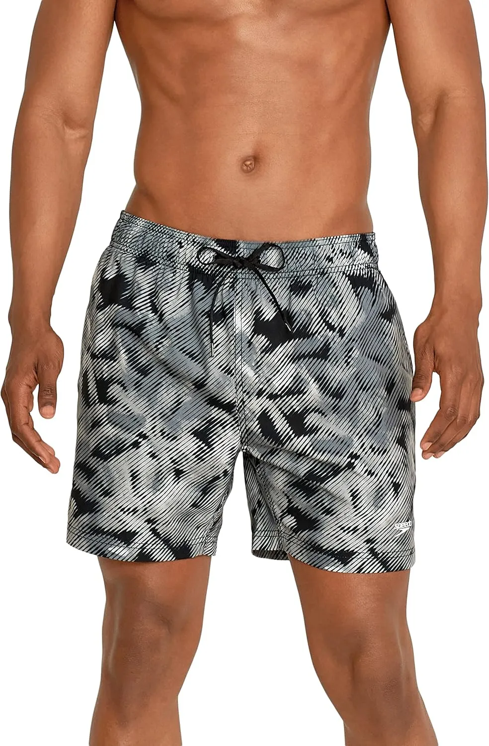 Speedo Men's Swim Trunk Short Length Redondo Comfort Liner Print