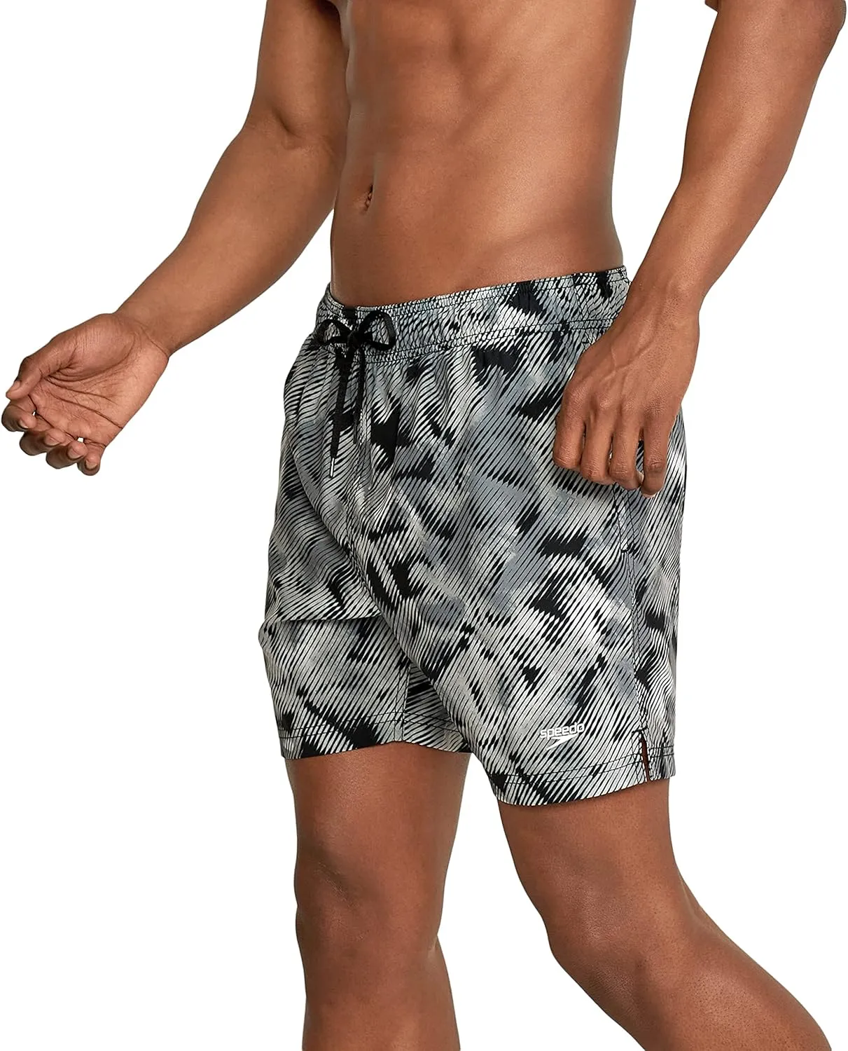 Speedo Men's Swim Trunk Short Length Redondo Comfort Liner Print