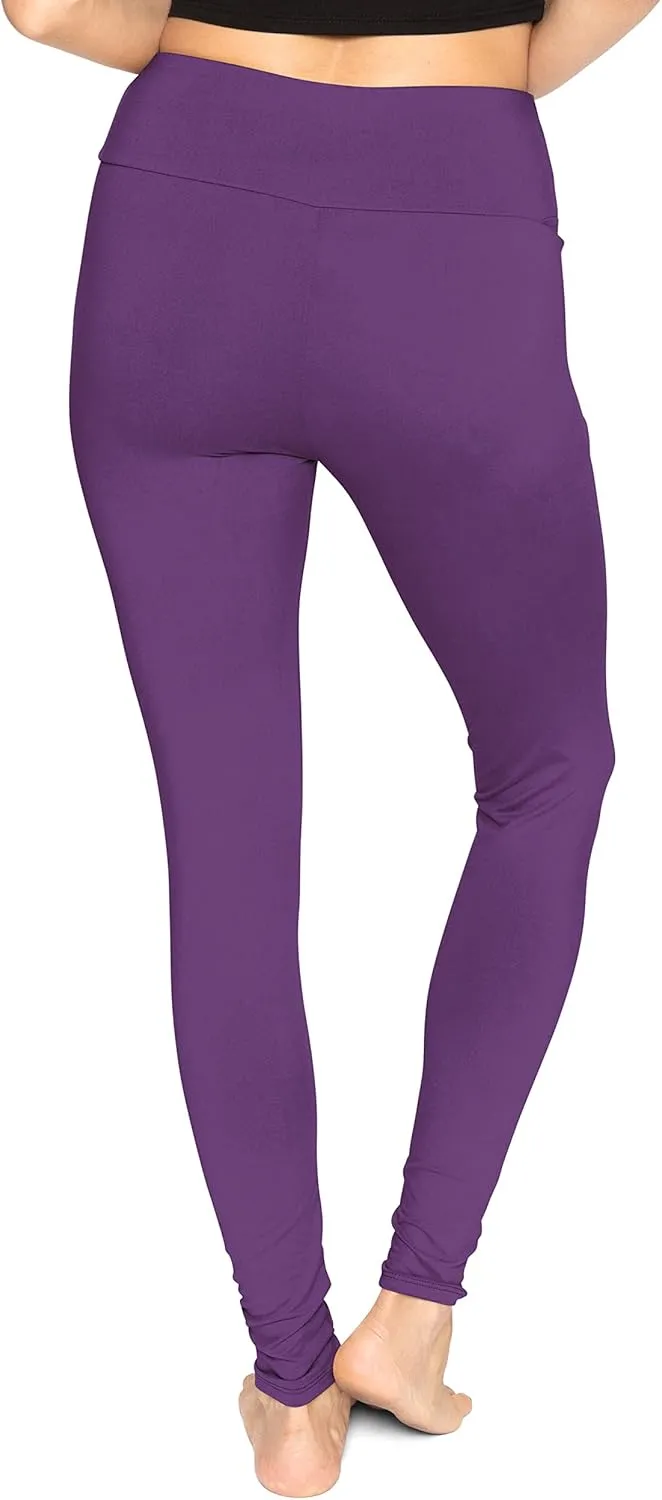 STRETCH IS COMFORT Women and Plus Size High Waist Biker Shorts, Full, and Knee Length Leggings with Pocket