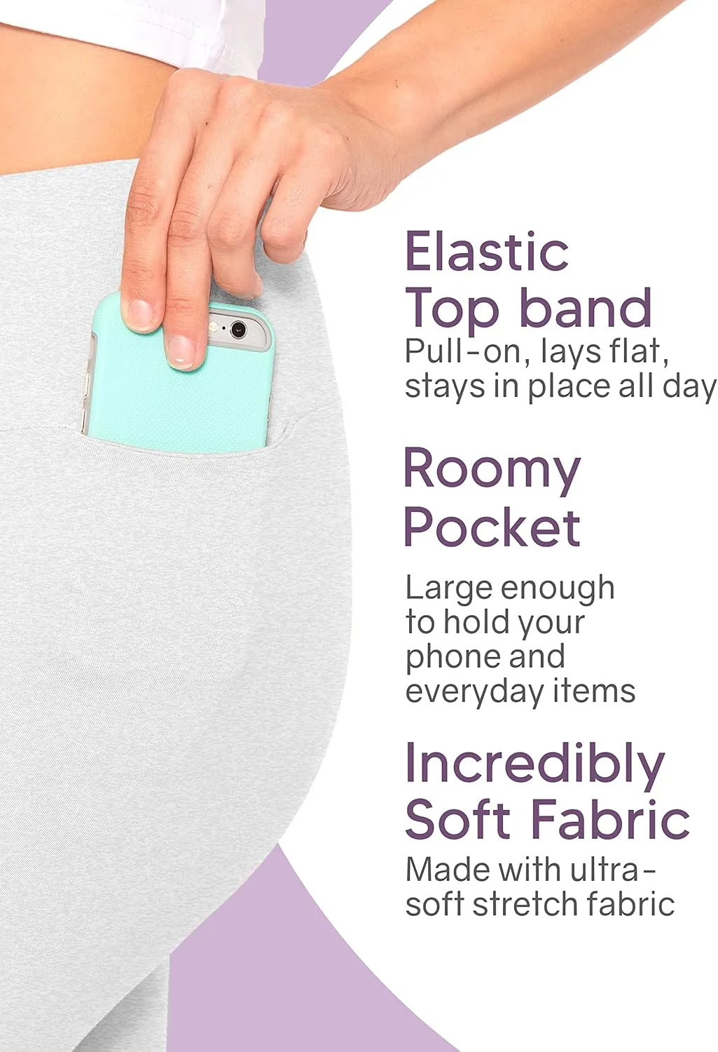 STRETCH IS COMFORT Women and Plus Size High Waist Biker Shorts, Full, and Knee Length Leggings with Pocket