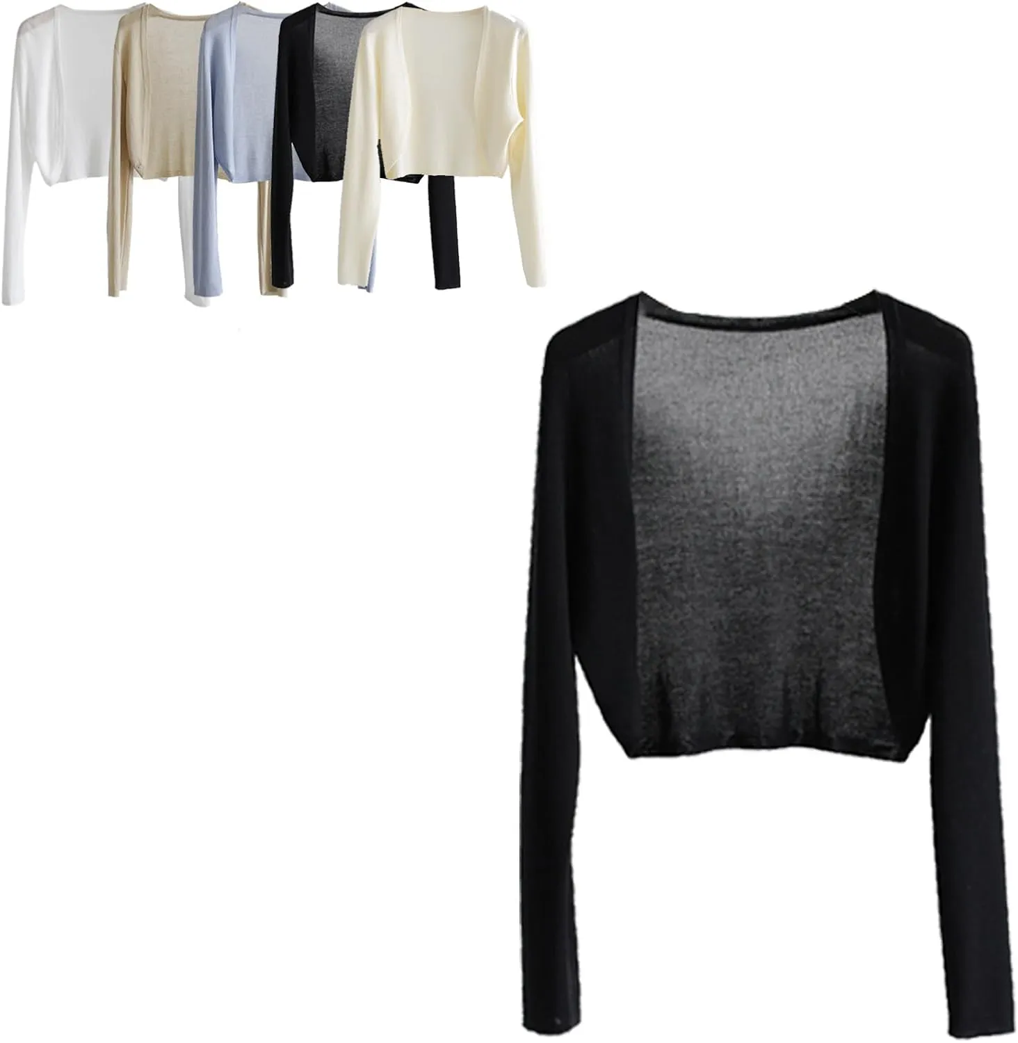 Sun Knit Cardigan Women's Thin Ice Silk Coat Shawl Air-Conditioned Shirt with Slip Skirt