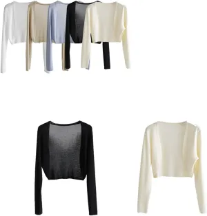 Sun Knit Cardigan Women's Thin Ice Silk Coat Shawl Air-Conditioned Shirt with Slip Skirt
