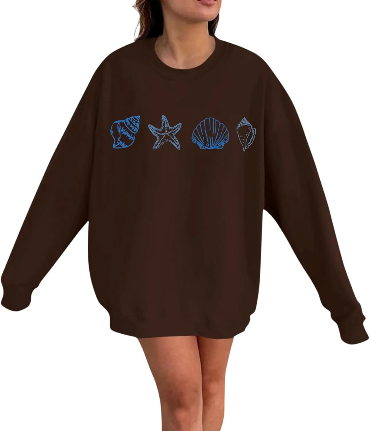 Sweat Shirts Women Long Sleeve Oversized Hoodies Sweaters Pullover Winter Fall Casual Comfy Outfits Fashion Y2K Clothes
