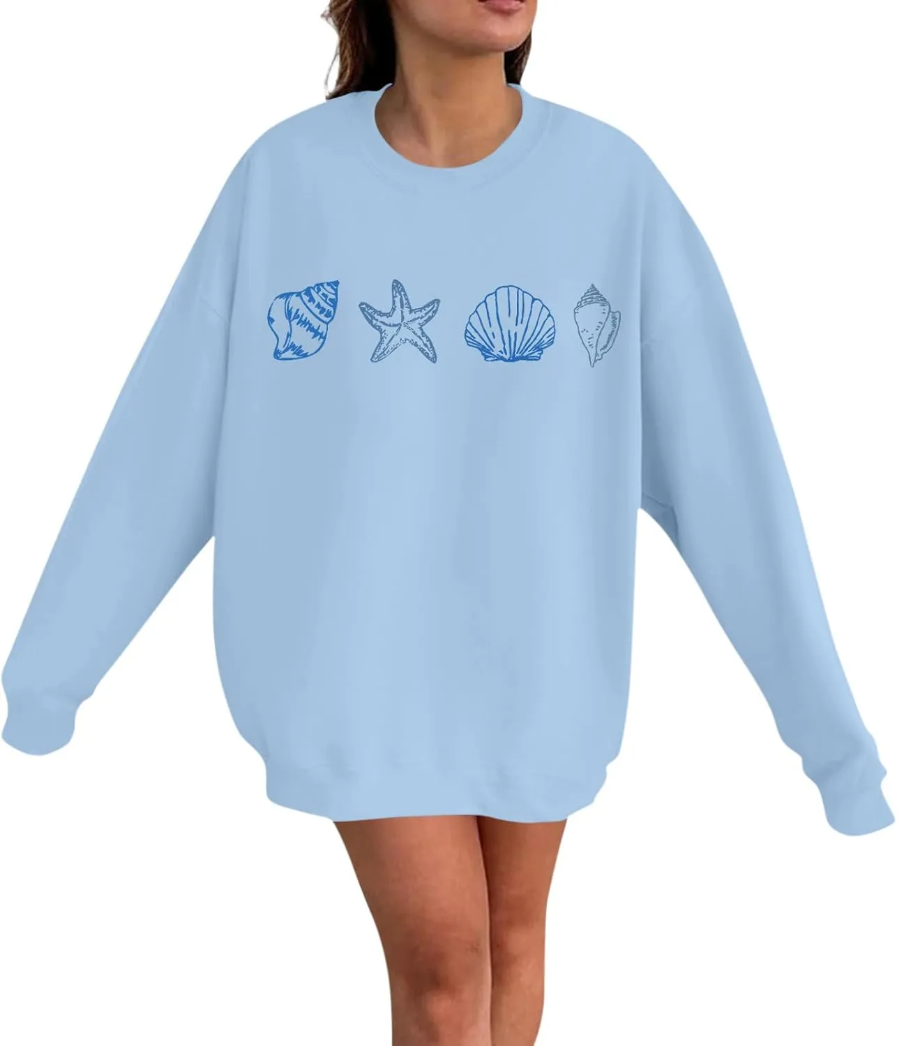 Sweat Shirts Women Long Sleeve Oversized Hoodies Sweaters Pullover Winter Fall Casual Comfy Outfits Fashion Y2K Clothes