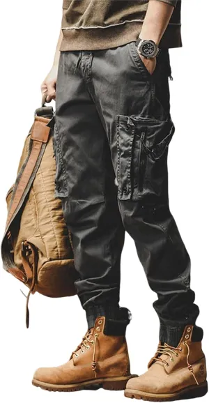 Tactical Pants for Men Stretch Ripstop Waterproof Zipper Cargo Hiking Pants Comfy Work Pant Travel with Pockets