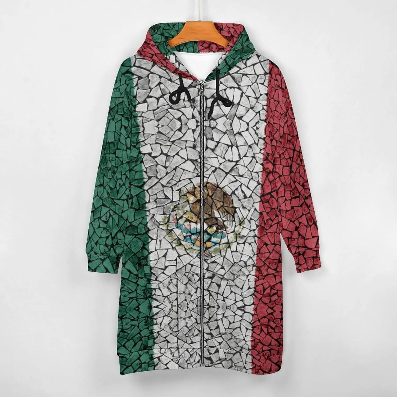 TAIZIYEAH Guatemala Flag Womens Long Hoodies Jackets Casual Zip Up Long Sleeve Fall Lightweight Sweatshirts Coats