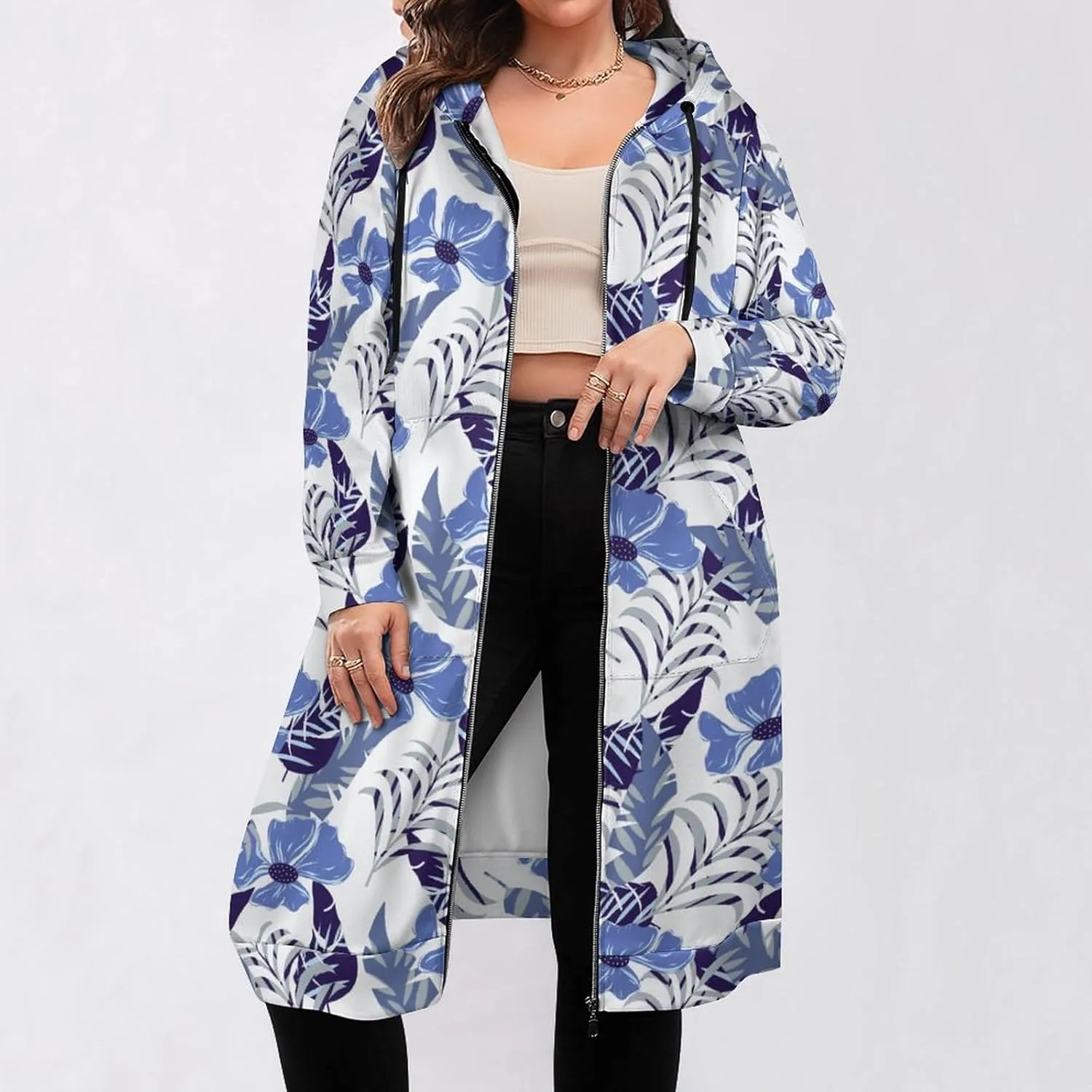 TAIZIYEAH Guatemala Flag Womens Long Hoodies Jackets Casual Zip Up Long Sleeve Fall Lightweight Sweatshirts Coats