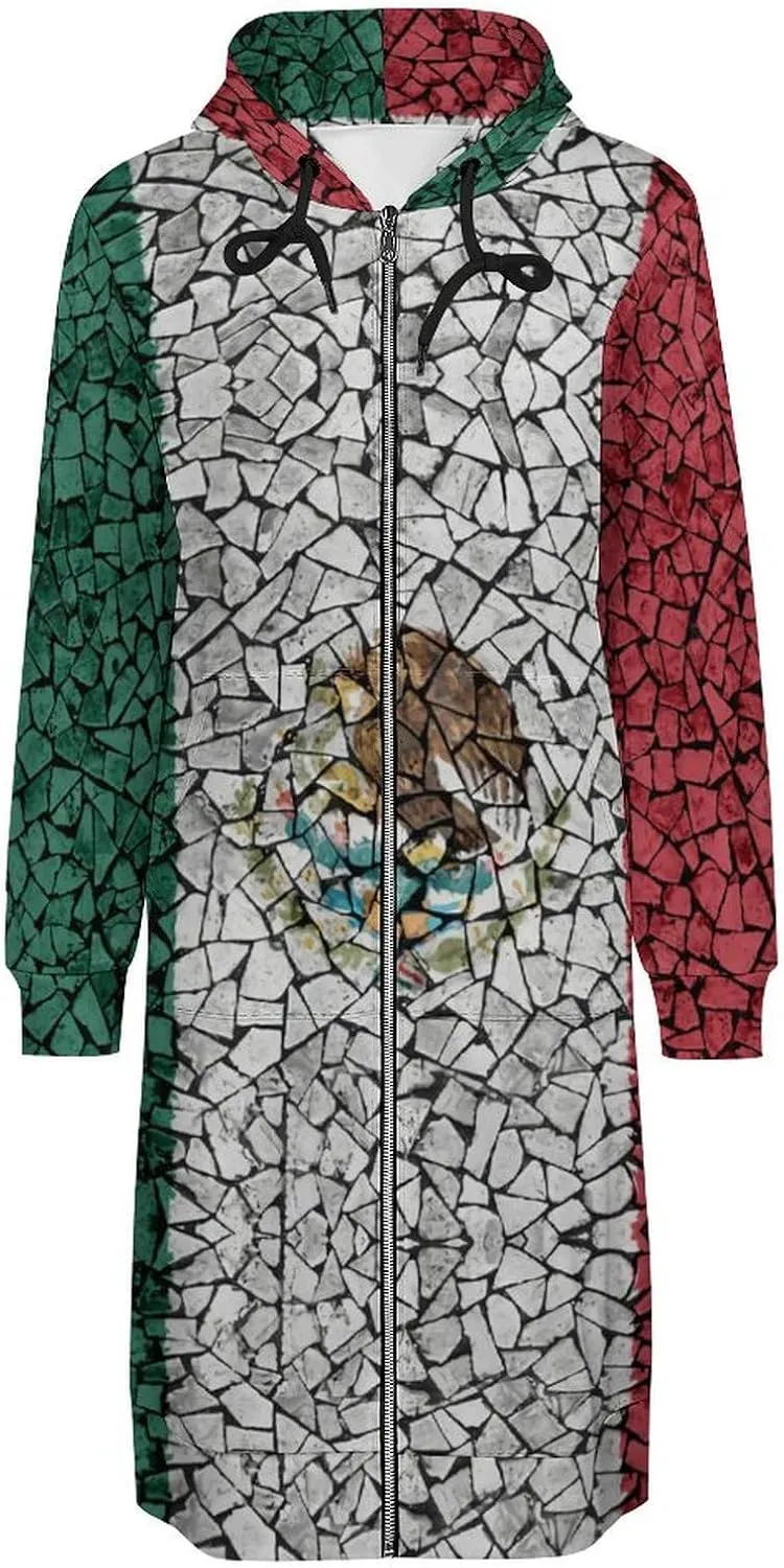 TAIZIYEAH Guatemala Flag Womens Long Hoodies Jackets Casual Zip Up Long Sleeve Fall Lightweight Sweatshirts Coats