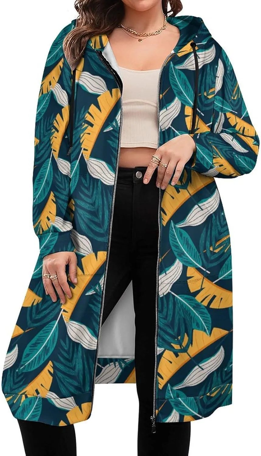 TAIZIYEAH Guatemala Flag Womens Long Hoodies Jackets Casual Zip Up Long Sleeve Fall Lightweight Sweatshirts Coats