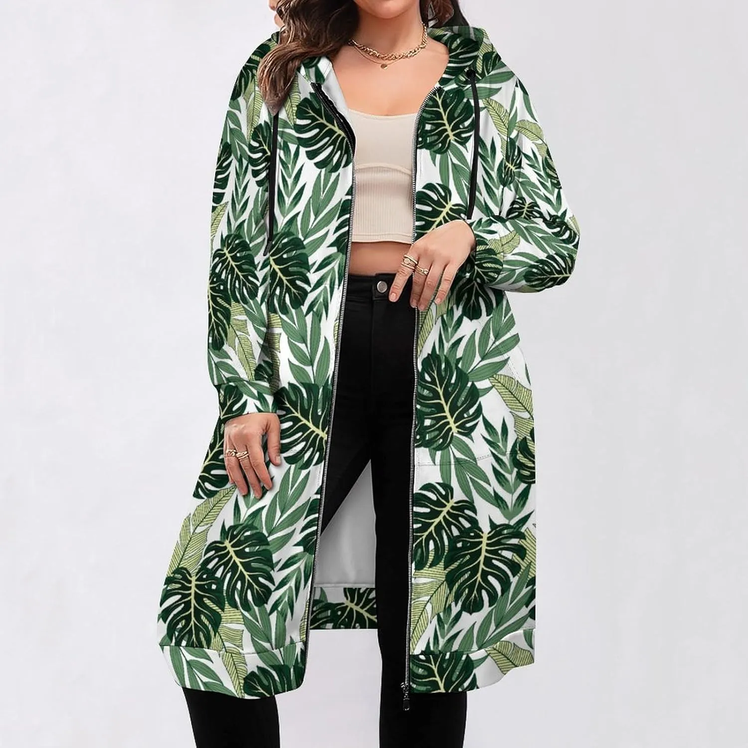 TAIZIYEAH Guatemala Flag Womens Long Hoodies Jackets Casual Zip Up Long Sleeve Fall Lightweight Sweatshirts Coats