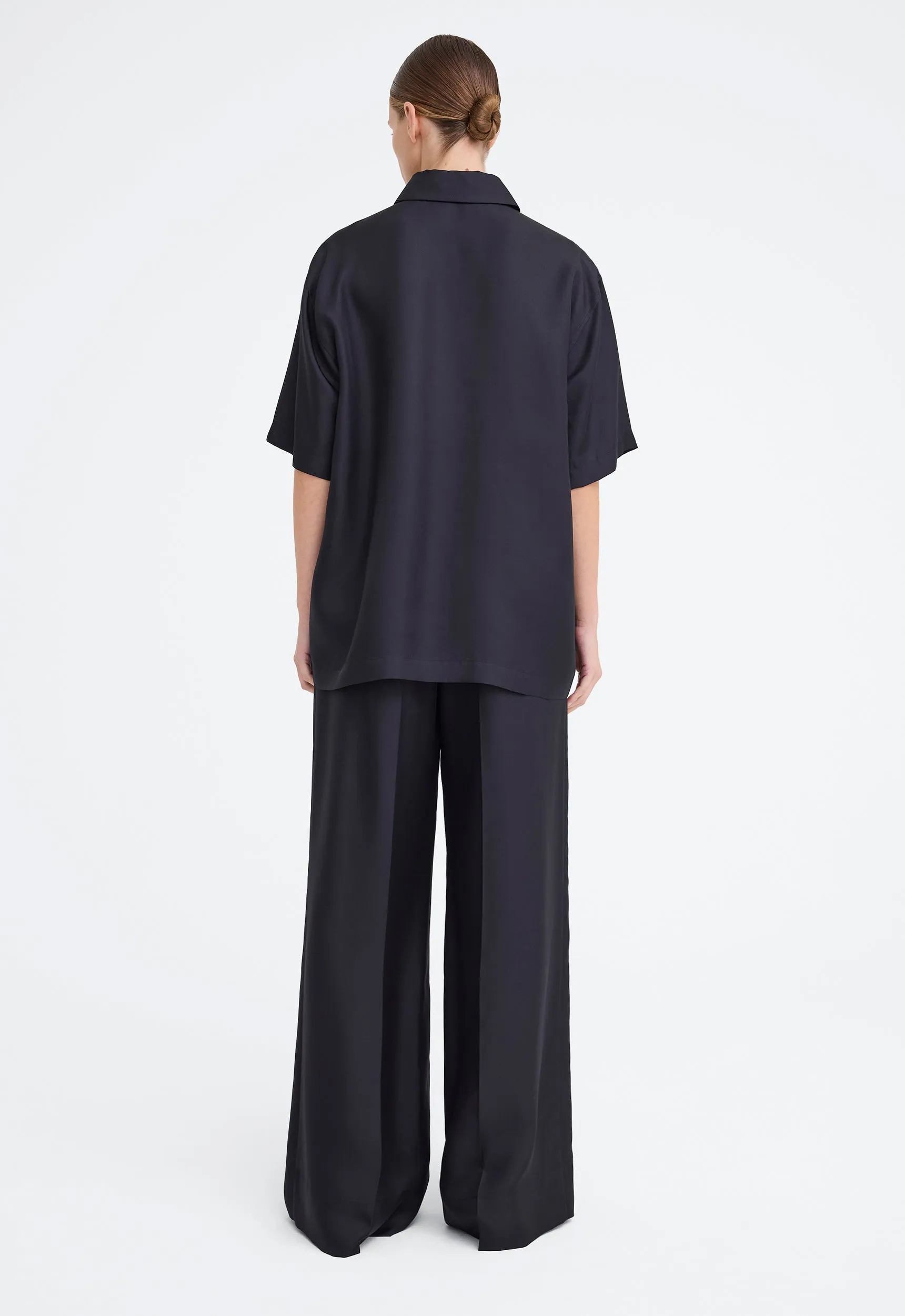 Tatum Silk Shirt - Black