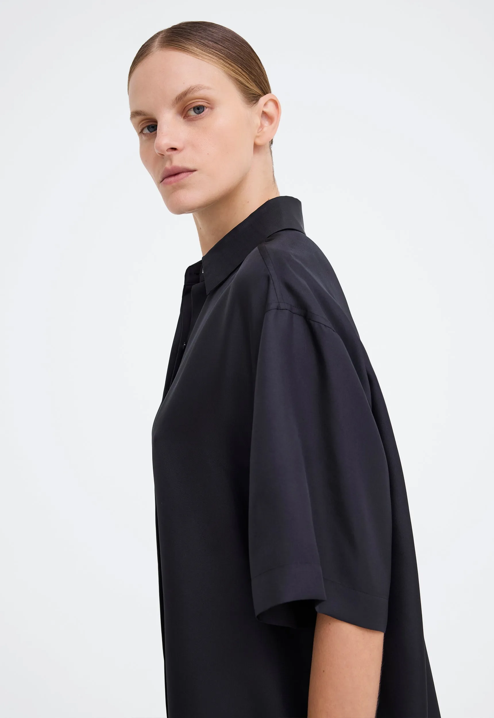 Tatum Silk Shirt - Black