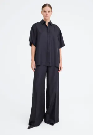 Tatum Silk Shirt - Black