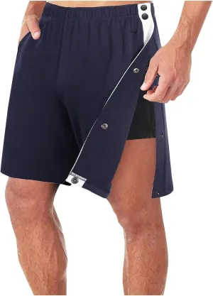 Tear Away Shorts for Men Side Snap Athletic Breakaway Shorts Post Surgery Adaptive Clothing Recovery Shorts