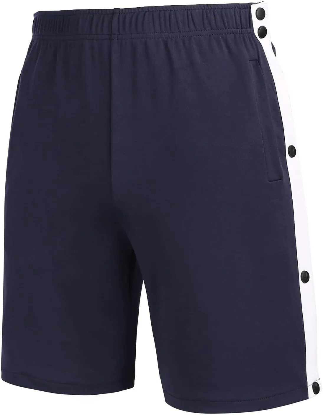 Tear Away Shorts for Men Side Snap Athletic Breakaway Shorts Post Surgery Adaptive Clothing Recovery Shorts