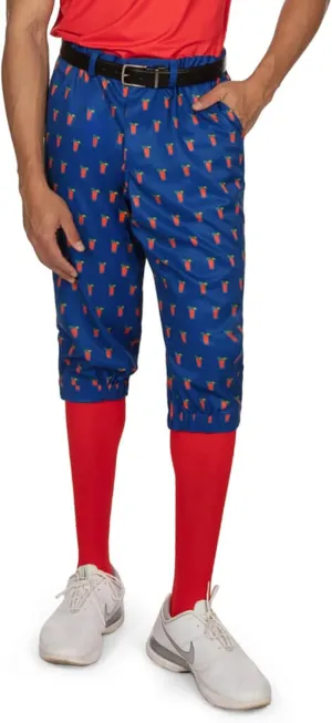 Tipsy Elves Golf Knickers for Men - Included Matching Socks - Athletic Fit Mens Pants with Game Changing Designs
